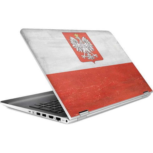 Poland Flag Distressed HP Pavilion Skin